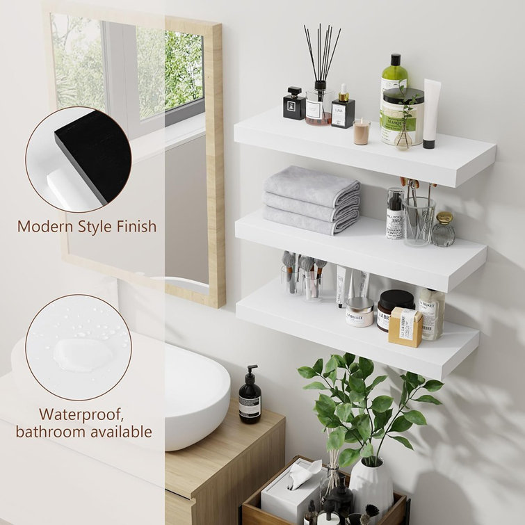 Bayka 3 Piece Floating Shelf Wayfair Canada